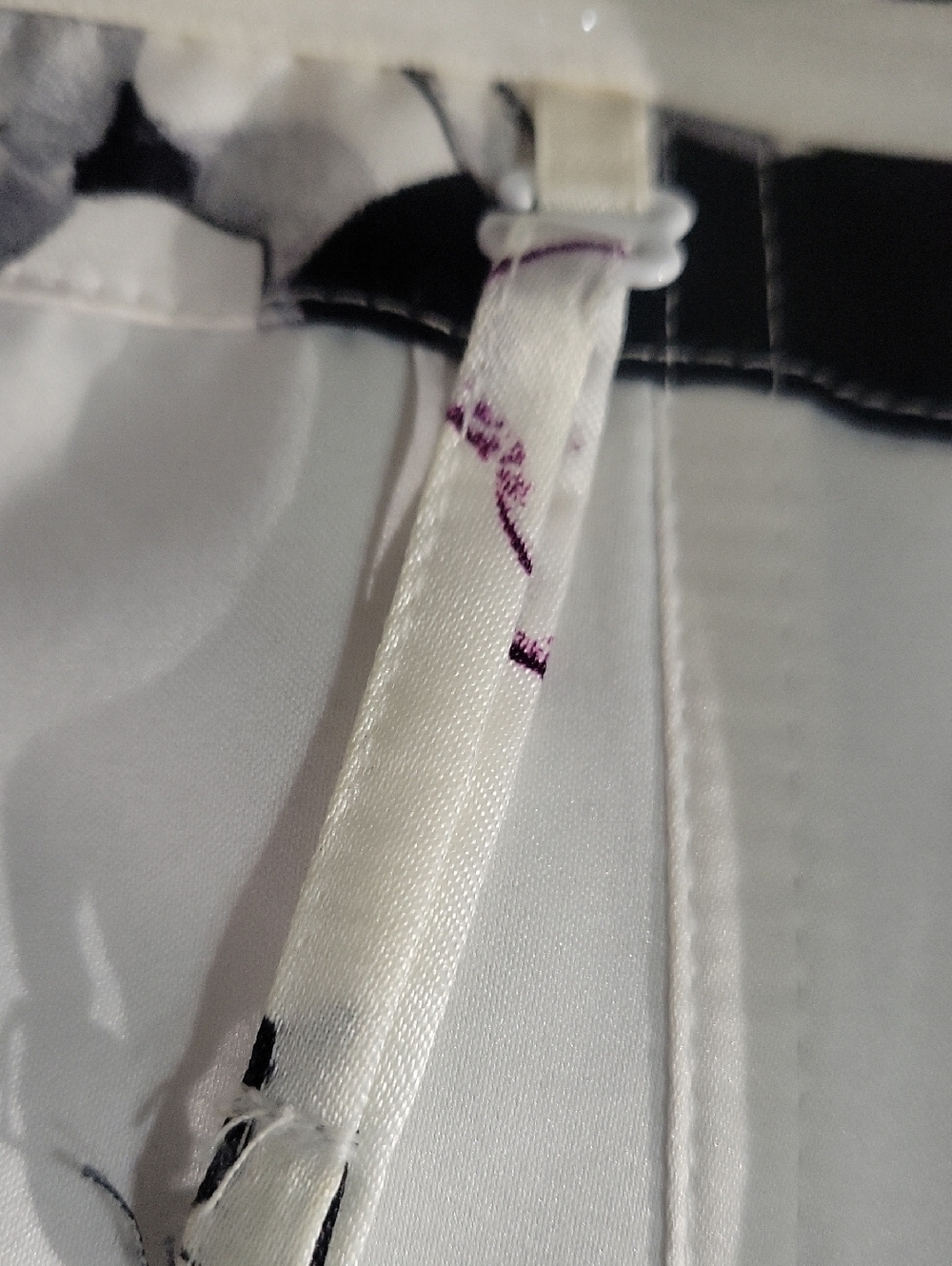 White House Black Maeket Floral Removable Strap Top in White and Purple - Picture 4 of 6